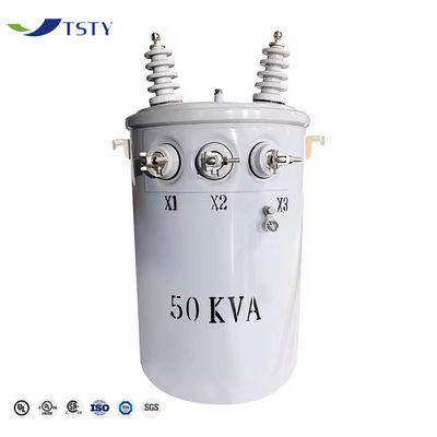 14.4kv आउटपुट वोल्टेज 100kva औद्योगिक जरूरतों के लिए कम हानि वाला एकल-चरण ट्रांसफार्मर