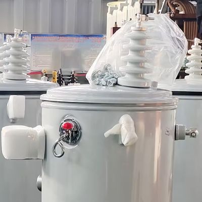 2 कॉइल संख्या 75kva 13.8kv एकल चरण चरण नीचे ट्रांसफार्मर पैड घुड़सवार ट्रांसफार्मर